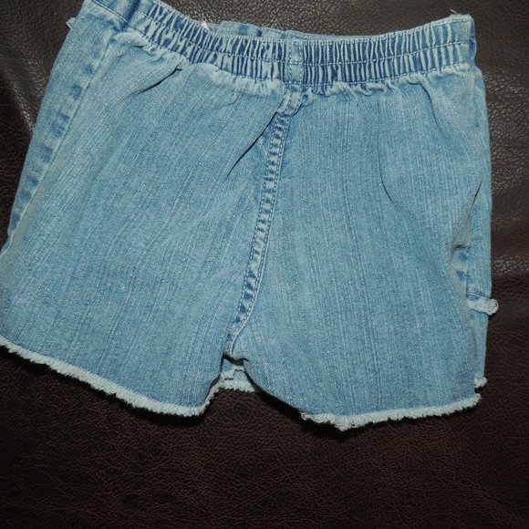 Barbie Avenue - Twin Set - Embroidered Floral Halter & Matching Print Jean Skort - Picture 7 of 8